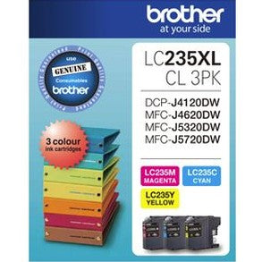 Brother LC235XLCL3PK CMY Colour High Yield Ink Cartridge (Triple Pack)