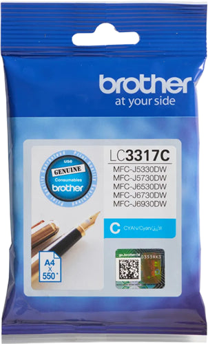 Brother LC3317C Cyan Ink Cartridge