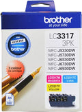 Brother LC33173PK 3 pack CMY Ink Cartridges