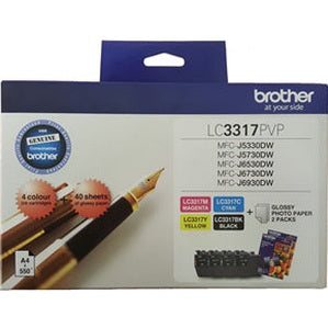 Brother LC3317PVP Ink Cartridge Photo Value Pack