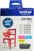 Brother LC3319XL3PK 3 pack CMY High Yield Ink Cartridges