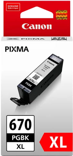 Canon PGI670XLBK Pigment Black High Yield Ink Cartridge