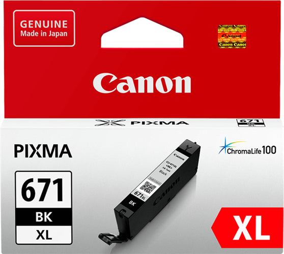Canon CLI671XLBK Dye Black High Yield Ink Cartridge