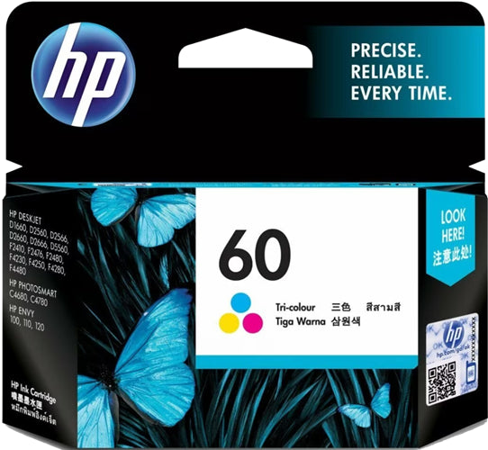HP 60 Tri-Colour Ink Cartridge