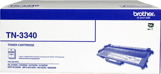 Brother TN-3340 Black High Yield Toner