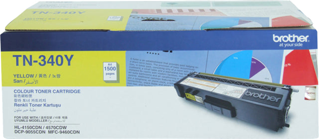 Brother TN-340Y Yellow Toner