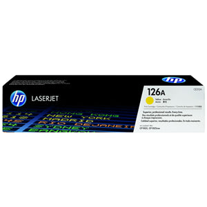 HP 126A Yellow Toner Damaged Box