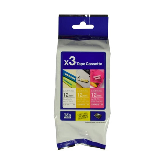 Brother TZe-33M3 12mm Tape Multi Pack