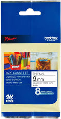 Brother MK-221 9mm x 8m Black on White M Label Tape