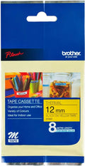 Brother MK-631 12mm x 8m Black on Yellow M Label Tape