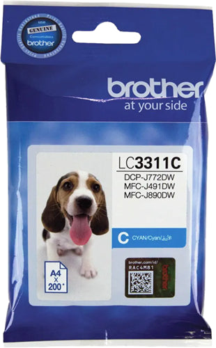 Brother LC3311C Cyan Ink Cartridge