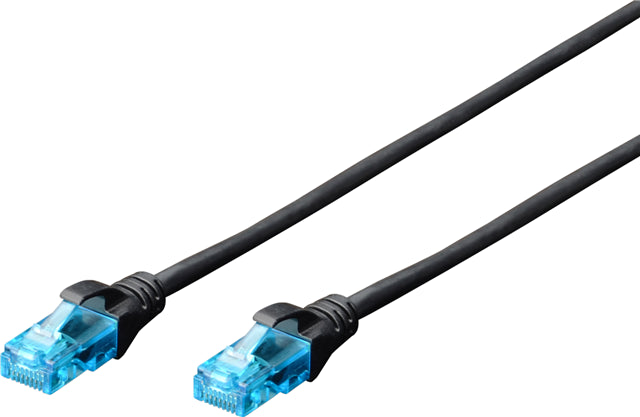 Digitus UTP CAT5e Patch Lead - 0.5M Black