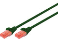 Digitus UTP CAT6 Patch Lead - 0.75M Green