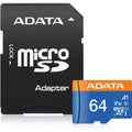 ADATA Premier microSDXC UHS-I A1 V10 Card with Adapter 64GB