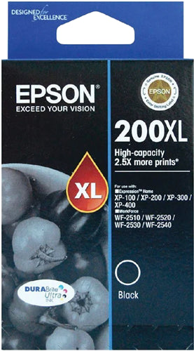 Epson 200XL Black High Yield Ink Cartridge