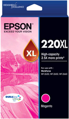 Epson 220XL Magenta High Yield Ink Cartridge