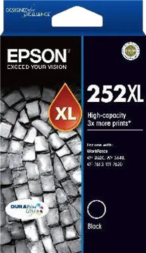 Epson 252XL Black High Yield Ink Cartridge