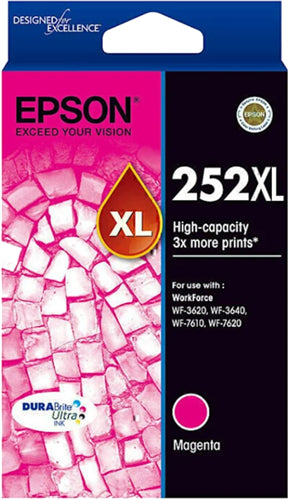 Epson 252XL Magenta High Yield Ink Cartridge