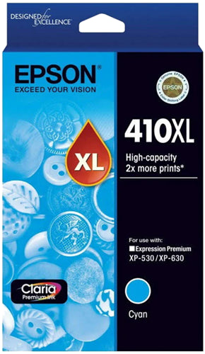 Epson 410XL Cyan High Yield Ink Cartridge