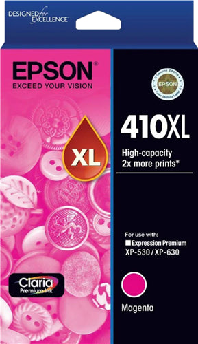 Epson 410XL Magenta High Yield Ink Cartridge