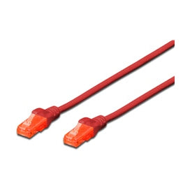 Digitus UTP CAT6 Patch Lead -  0.5M Red
