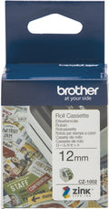 Brother CZ-1002 12mm Printable Roll Cassette