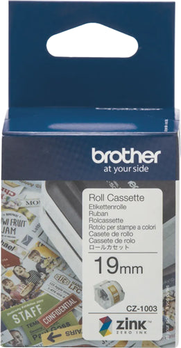 Brother CZ-1003 19mm Printable Roll Cassette