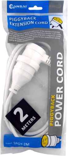 Sansai Piggy Back Extension Cord 2M