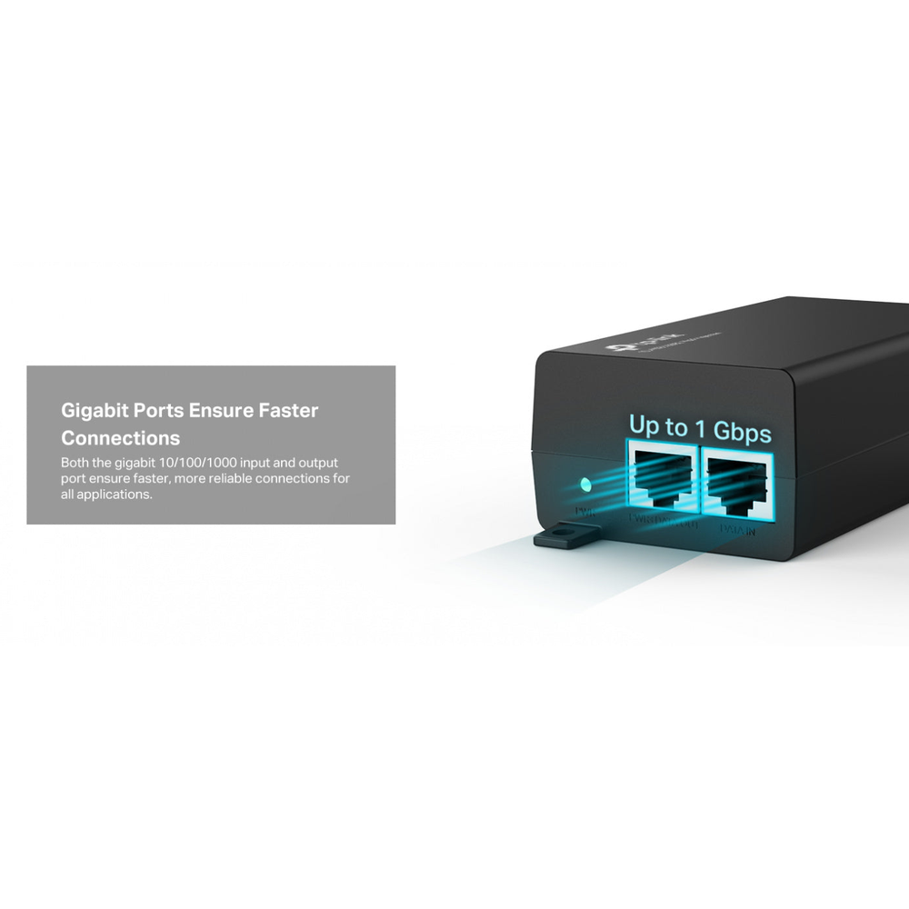 TP-Link PoE160S Power Over Ethernet Injector Adapter PoE+