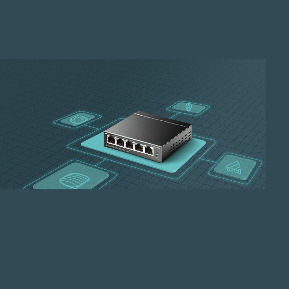 TP-Link SG1005LP 5 Port Gigabit Switch with 4x PoE+ Ports