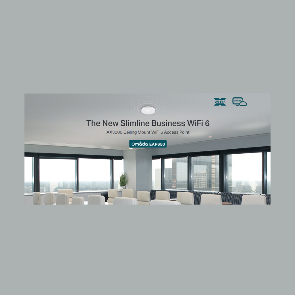 TP-Link EAP650 AX3000 Wireless Dual Band Gigabit Ceiling AP