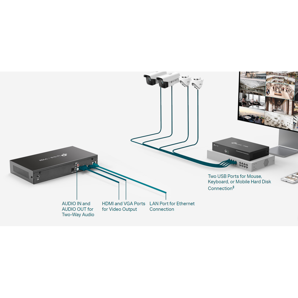 TP-Link NVR1016H 16 Channel Recorder (no HDD)