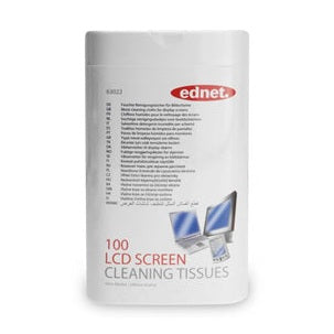 Ednet Screen Cleaning Wipes Tub - 100