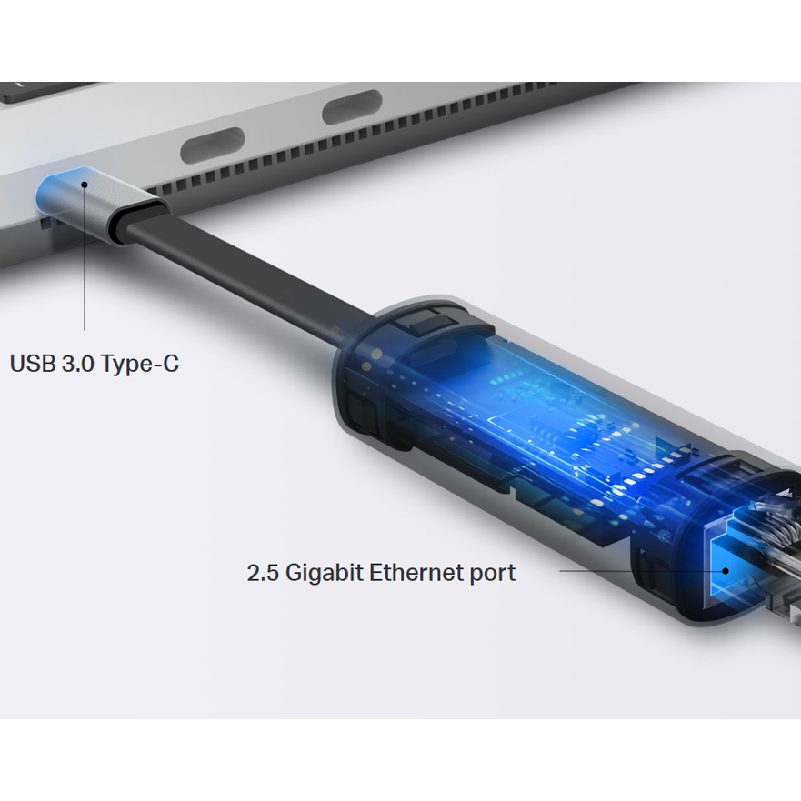 TP-Link UE302C USB Type-C to 2.5 Gigabit Ethernet Network Adapter