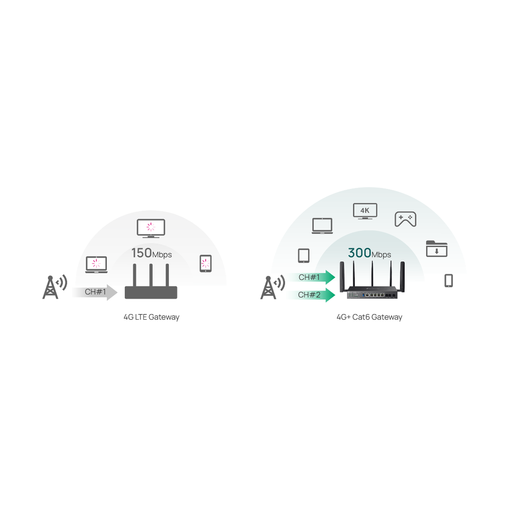 TP-Link DR3650v-4G Omada 4G AX3000 VPN Router w/VOIP