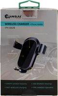 Sansai Hands-free Car Vent Mount with Wireless Charging