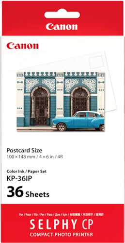Canon KP-36IP Selphy 6x4 Photo Paper & Ink Kit - 36 Sheets