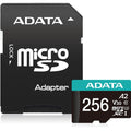 ADATA Premier Pro microSDXC UHS-I U3 A2 V30 Card with Adapter 256GB