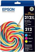Epson 212XL BK + 212 C/M/Y 4 Ink Cartridge Value Pack