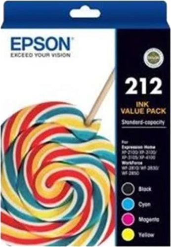 Epson 212 Value Pack BK/C/M/Y Ink Cartridges
