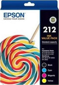 Epson 212 Value Pack BK/C/M/Y Ink Cartridges