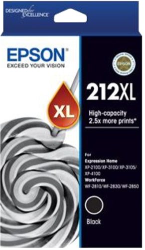 Epson 212XL Black High Yield Ink Cartridge
