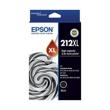 Epson 212XL Black High Yield Ink Cartridge