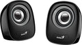 Genius SP-Q160 Black USB Powered Mini Speakers - Black/Grey