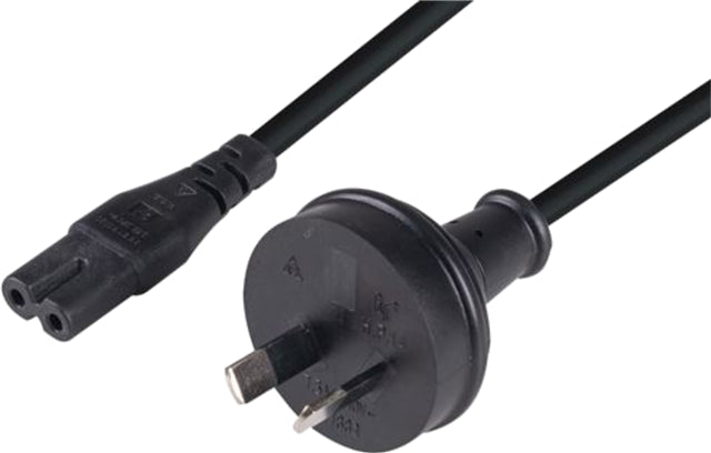 2 Pin Power Lead (M) to Figure 8 (M) 2m Power Cable - Bulk