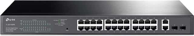 TP-Link SG1428PE 24 Port Gigabit POE+ Easy Smart Rackmount Switch