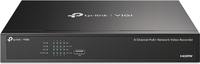 TP-Link NVR1008H 8 Channel Recorder (no HDD)