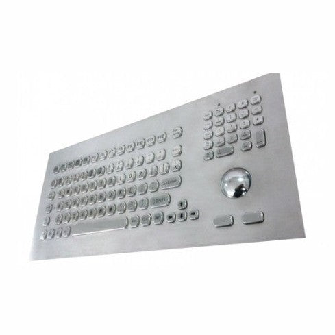 Inputel KB021 Stainless Steel Keyboard + Trackball IP65 - PS2