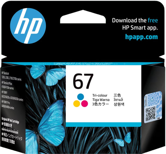 HP 67 Tri-Colour Ink Cartridge
