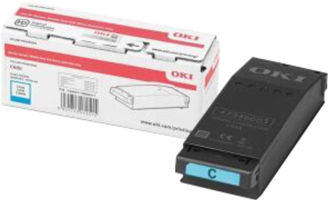OKI YA8001-1088G035 Cyan Toner Cartridge for C650DN